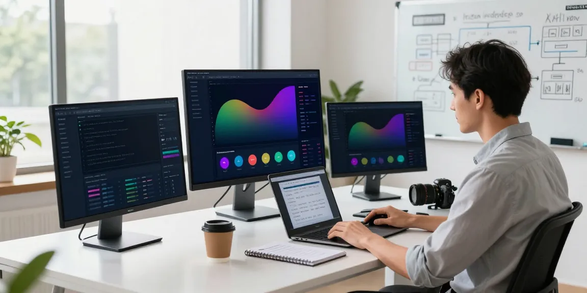 SEO specialist demonstrating instant indexing solutions in a modern workspace.